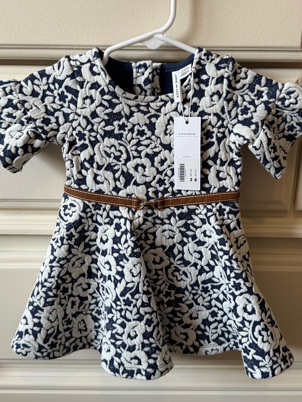 Janie & Jack Baby girl dress- NWT- 6-12 months- photo/wedding/baptism outfit